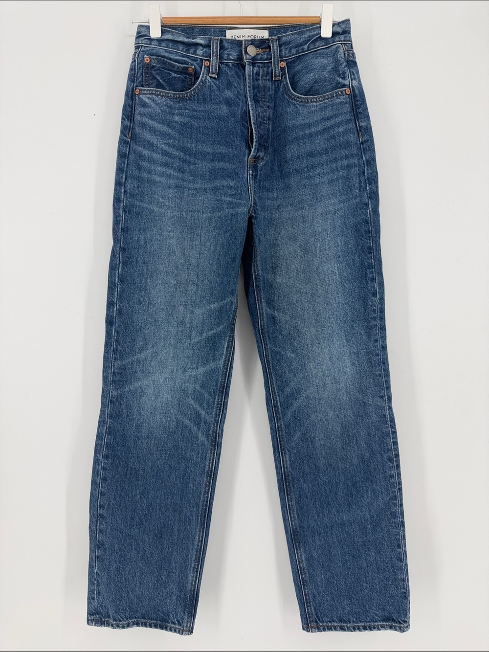 Denim Forum The Joni High Rise Loose Jeans Size 25 29L Organic Cotton